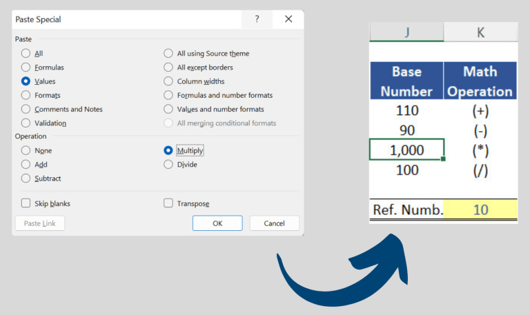 Paste Special - Multiplication