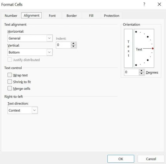 Format Cells menu - This is where you can directly choose the "Center Across Selection" effect.