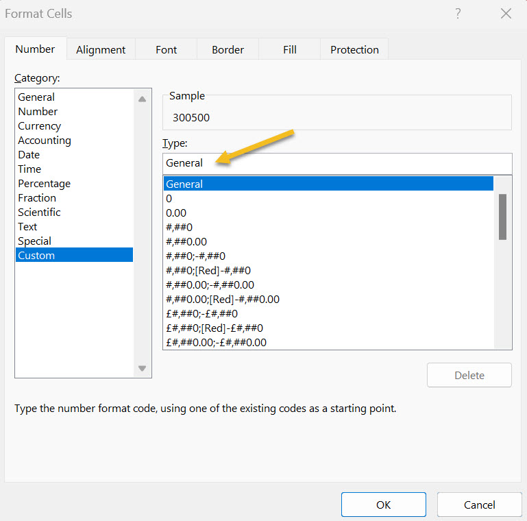 In the field "type" of the menu "Format Cells" you can create your own format code. 