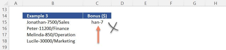 Wrong Results for the Function MID at this stage.