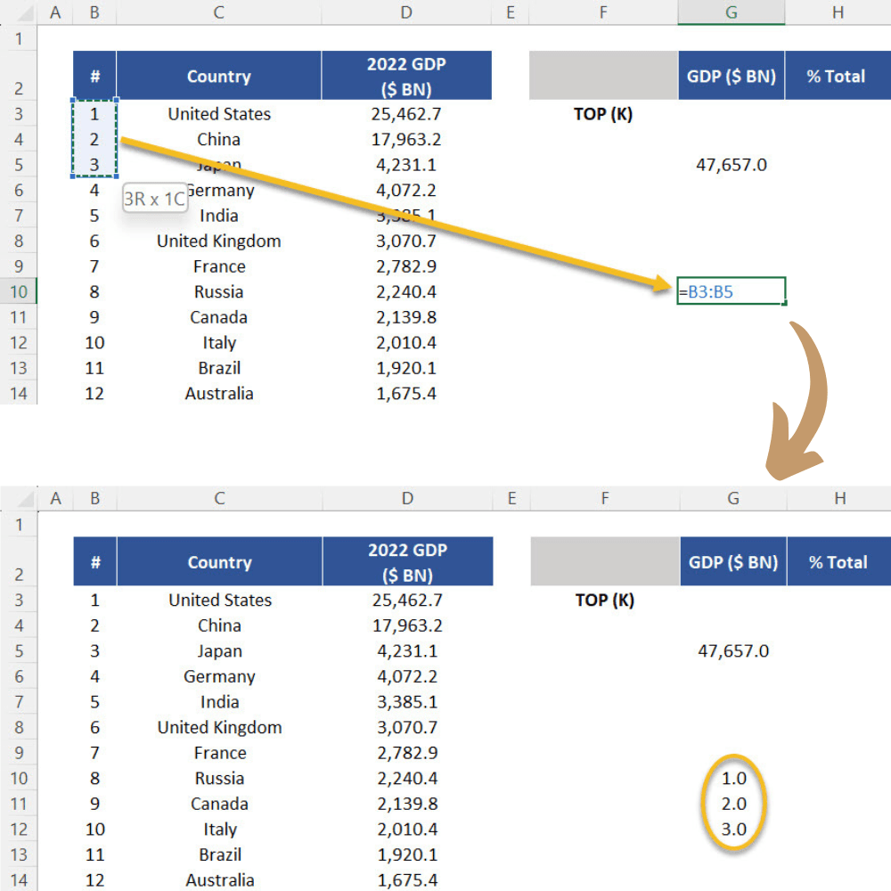 Creating an array